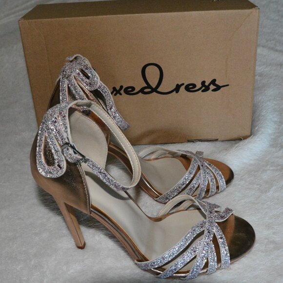 Luxedress Strappy Stilleto Sandals Women's sz 40 - Picture 3 of 6